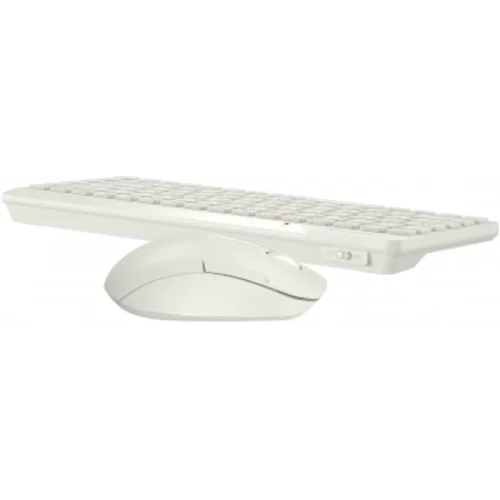 Клавиатура + мышь A4Tech Fstyler FG2200 Air2 клав:бежевый мышь:бежевый USB беспроводная slim